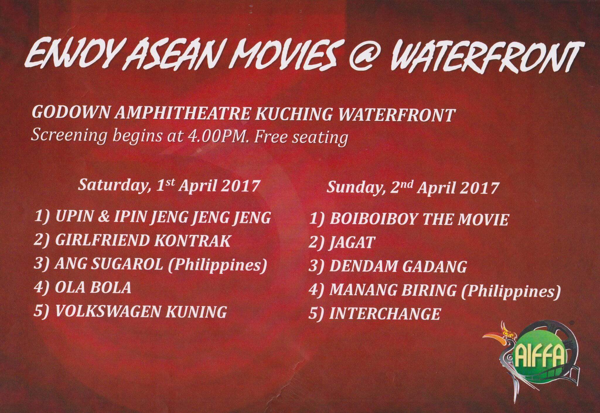Event Event Menarik Di Kuching Hujung Minggu Ini (1 - 2 April 2017)