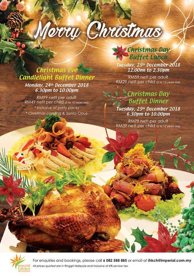 Senarai Harga Buffet Christmas Di Sekitar Kuching Untuk Tahun 2018