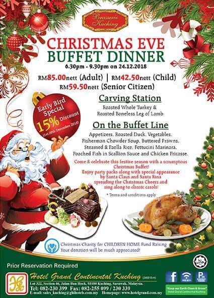 Senarai Harga Buffet Christmas Di Sekitar Kuching Untuk Tahun 2018