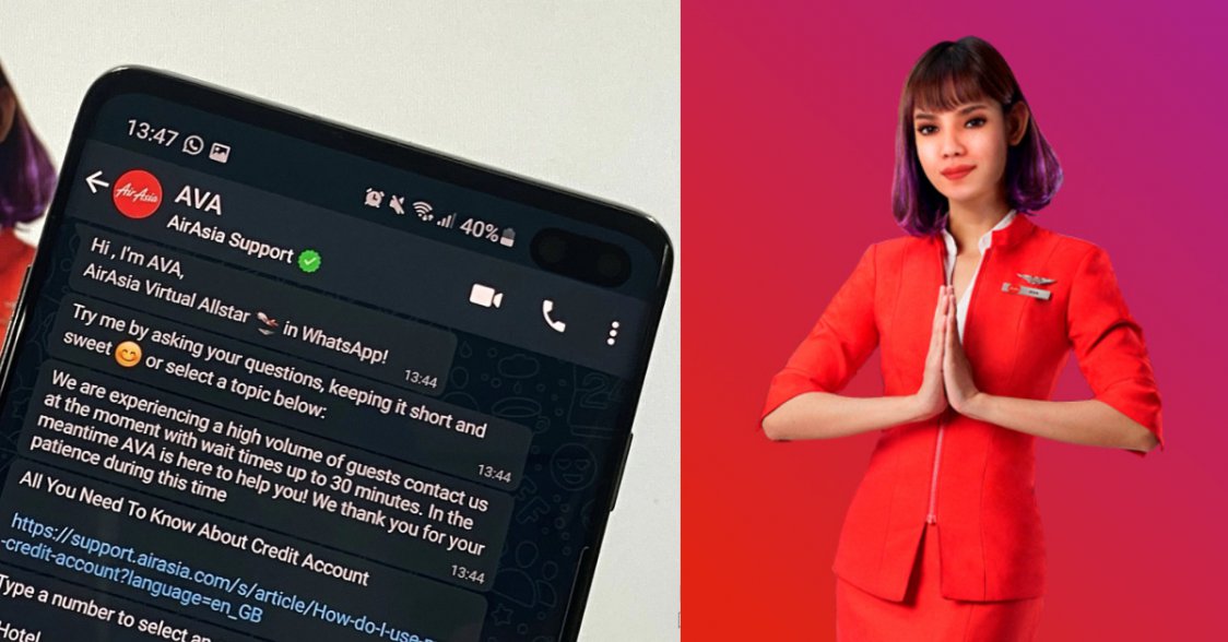 AVA AirAsia Kini Boleh Dihubungi Melalui Whatsapp