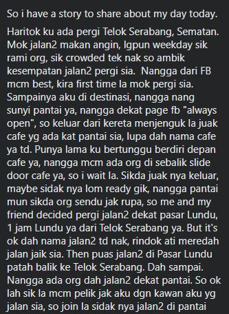 Gadis Ini Luah Kekecewaan Apabila Dihalau Dengan Kasar Dari Sebuah Pantai Di Sematan