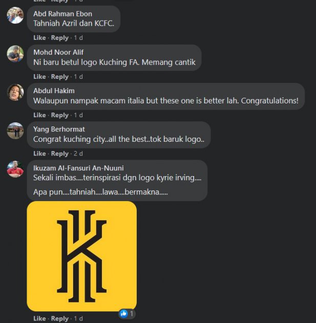 Setanding Kelab Eropah, Logo Baharu Kuching City FC Dapat Pujian Netizen