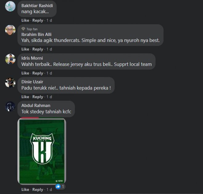 Setanding Kelab Eropah, Logo Baharu Kuching City FC Dapat Pujian Netizen
