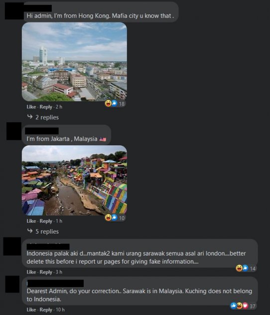 Laman Ini Kata Kuching Sebagai Bandaraya Indonesia, Netizen Perli Di Ruangan Komen