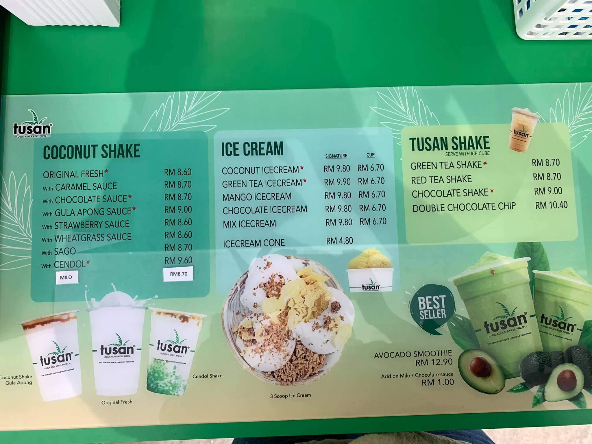 Aiskrim Kelapa Popular Miri, Tusan Ice Cream Kini Sudah Dibuka Di Kuching