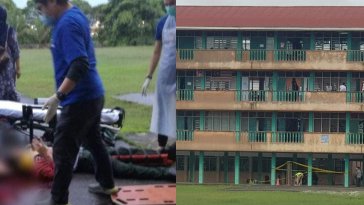 Pelajar Tingkatan 5 Parah Jatuh Dari Tingkat 3 SMK Petra Jaya Kuching