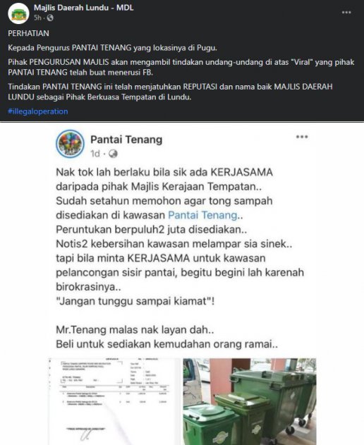 Pemilik Camping Di Lundu Berang Tak Dapat Tong Sampah, Sekali Kena ‘Sound’ Majlis Daerah