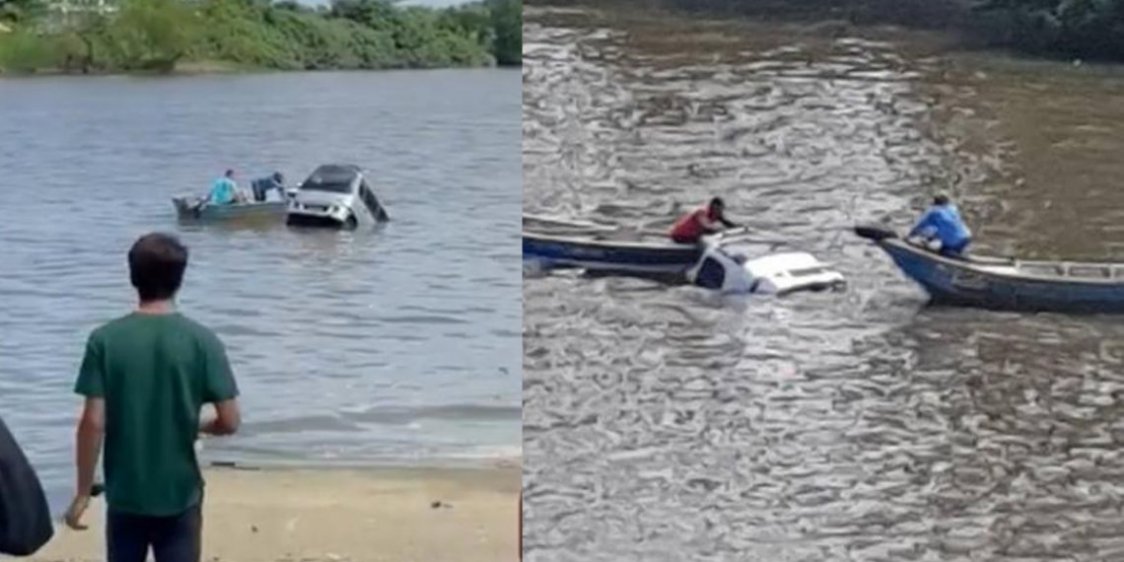 Kereta Terapung Di Sungai Berhampiran Jambatan Satok, Mangsa Warga Emas Maut